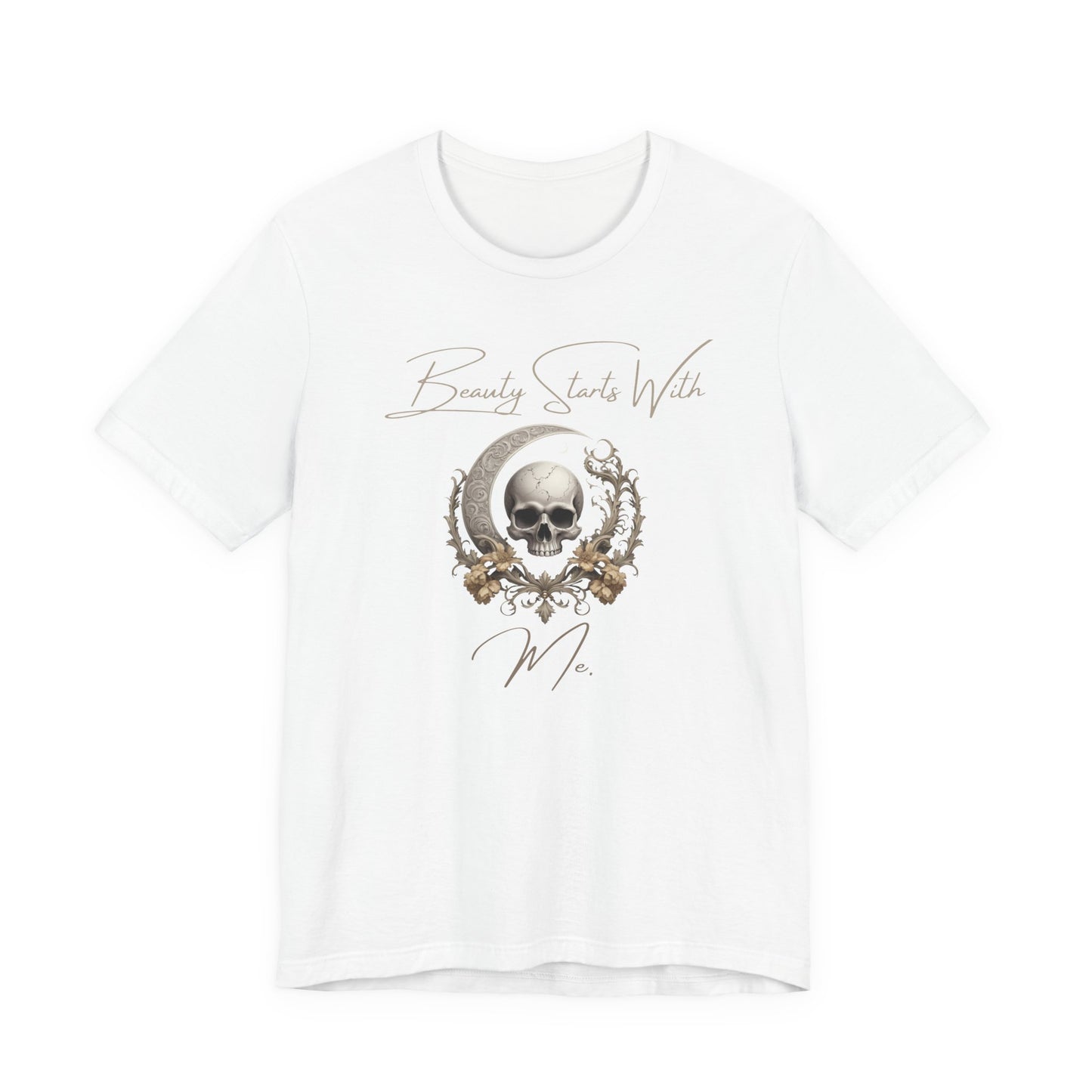 Beauty Starts With Me Tee — Moonlit Couture Hair & Makeup Artist Shirt