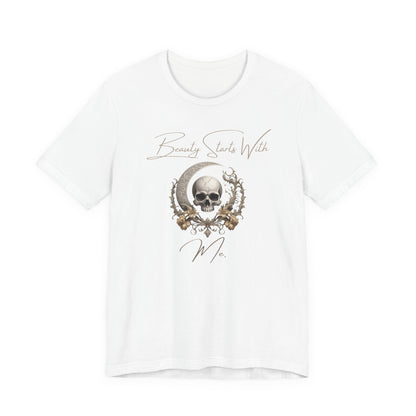 Beauty Starts With Me Tee — Moonlit Couture Hair & Makeup Artist Shirt